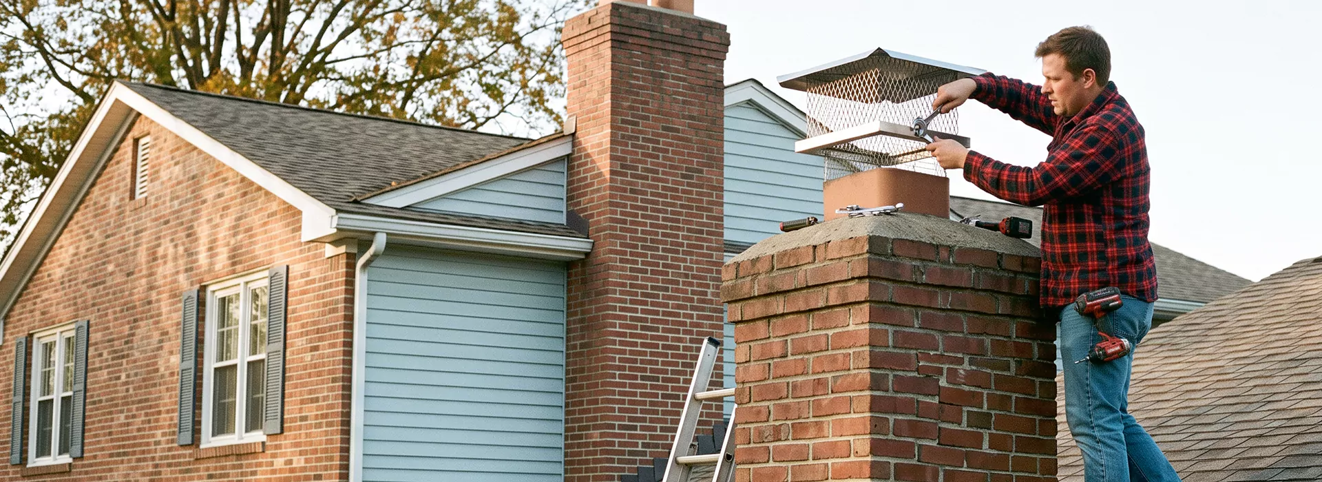 Chimney Spark Arrestor Installation in La Habra