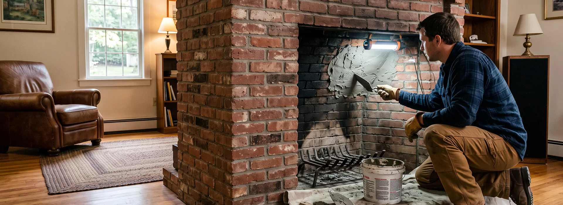 Fireplace Smoke Chamber Repair in La Habra
