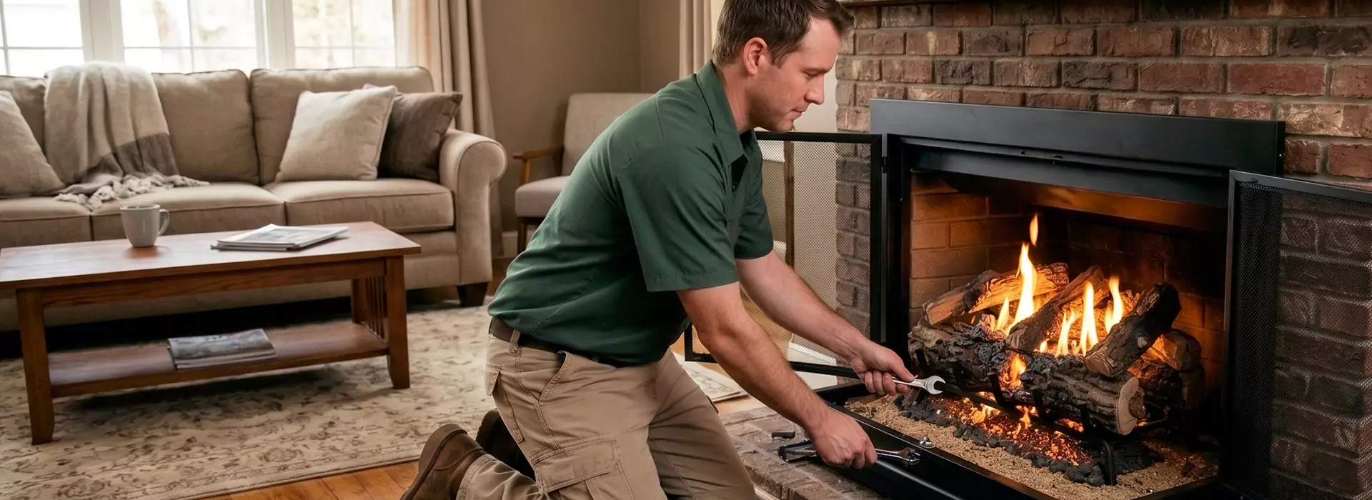 Gas Fireplace Logs in La Habra, CA