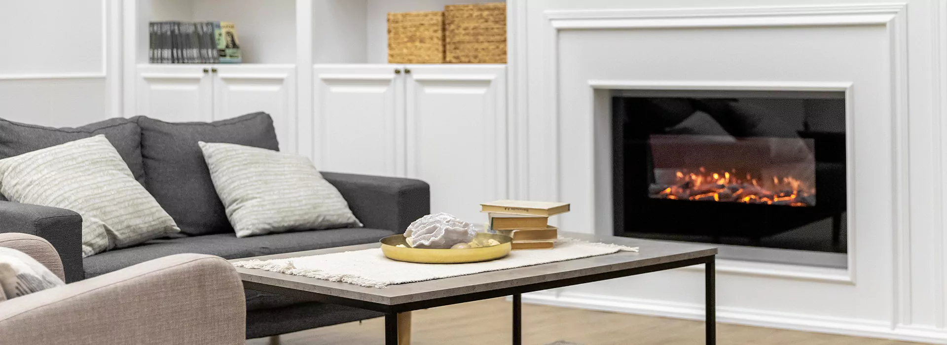 Modern Fireplace Design in La Habra, CA