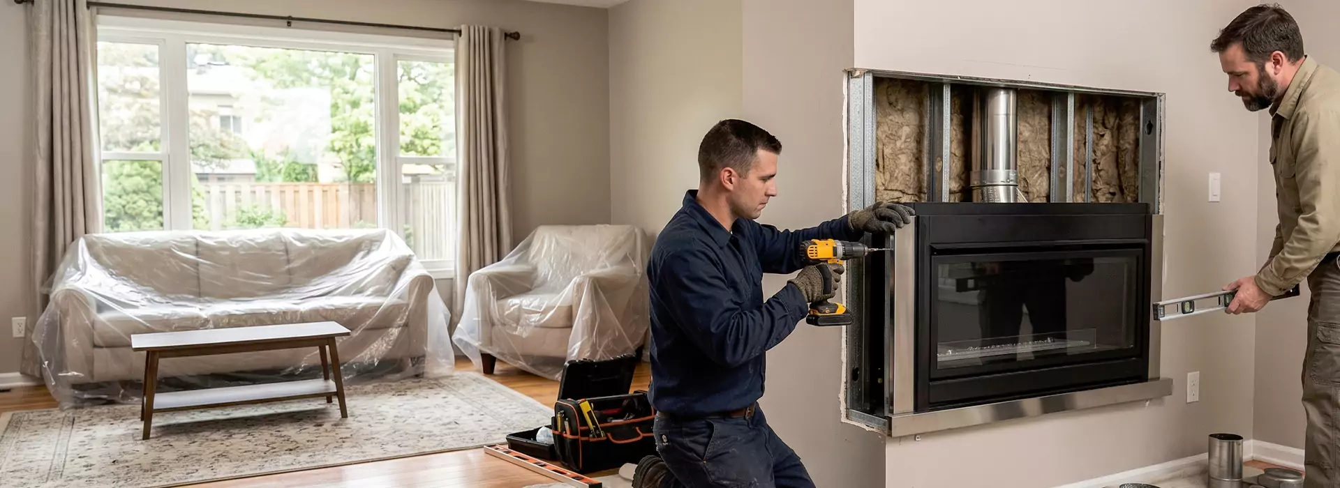 Prefabricated Fireplace Installation in La Habra, CA