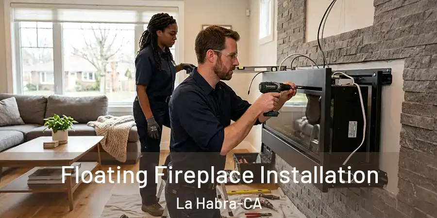  Floating Fireplace Installation La Habra-CA