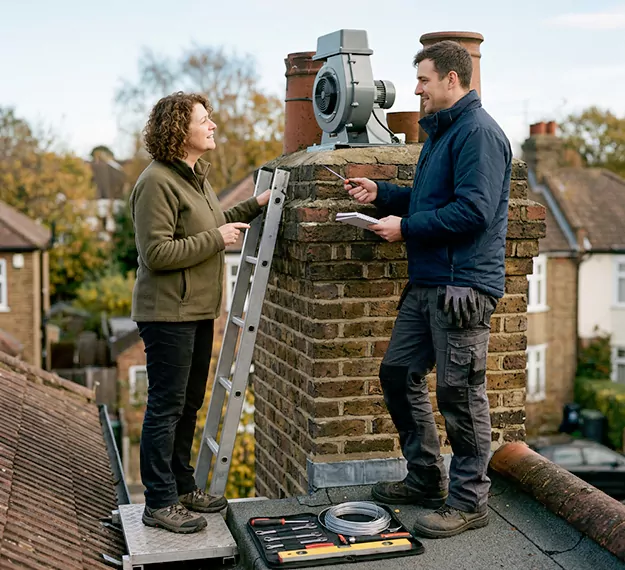Why La Habra, CA Homeowners Choose Our Chimney Fan Installation Team?
