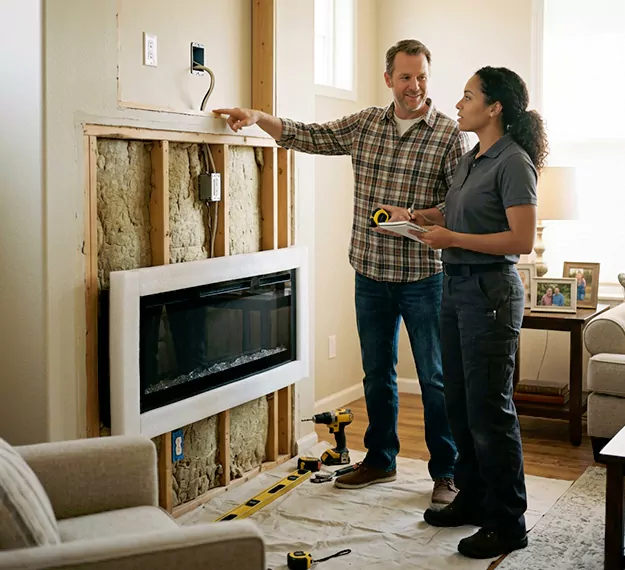 Why La Habra, CA Homeowners Choose Our Electric Fireplace Installation Team?