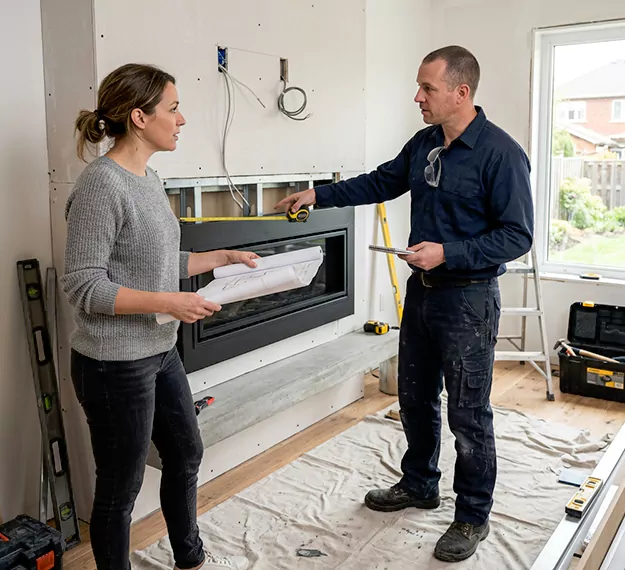 Why La Habra Homeowners Choose Our Floating Fireplace Installation Team?