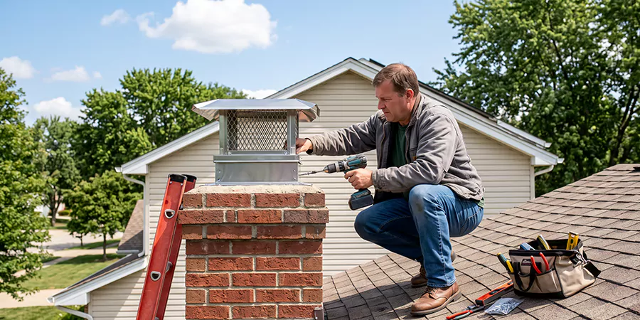 Chimney Top Cover Installation La Habra