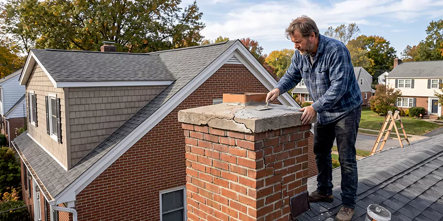 Brick Chimney Crown Repair La Habra