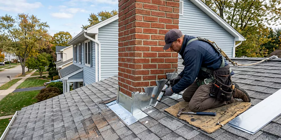 Roof and Chimney Flashing Leak Repair La Habra