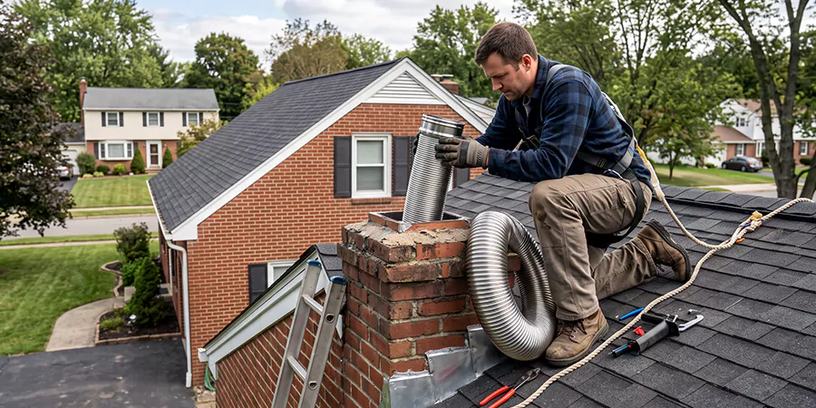 Chimney Sleeve Installation La Habra