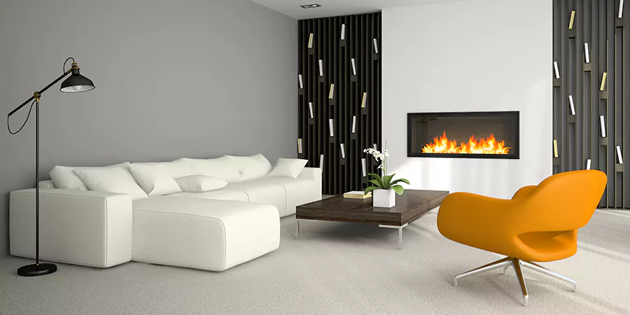 Custom Electric Fireplace Design La Habra
