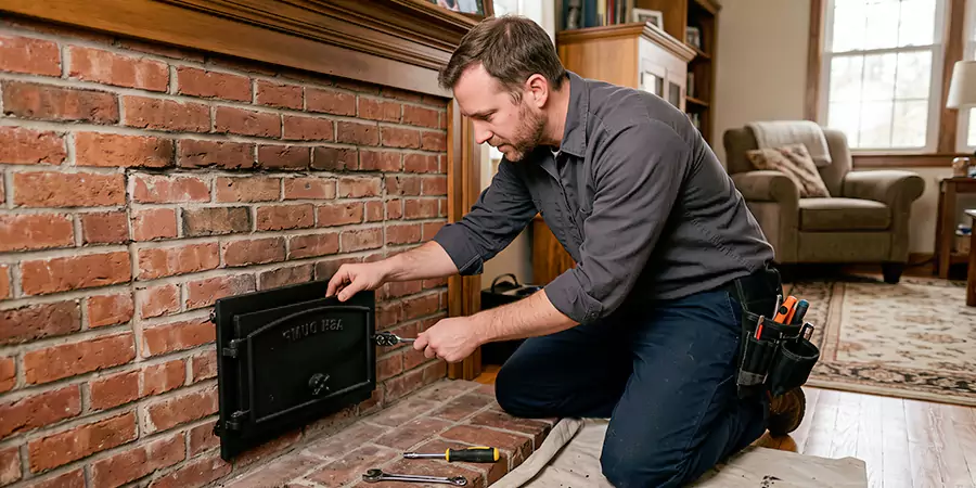 Fireplace Ash Dump Door Installation La Habra