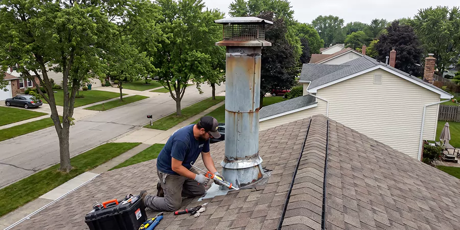 Stone, Stucco, and Metal Chimney Leak Repair La Habra