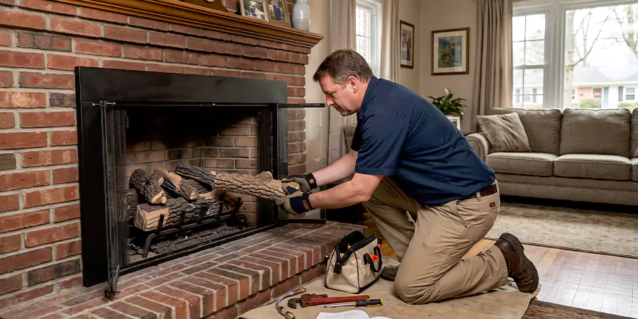 Propane Fireplace Logs Installation La Habra